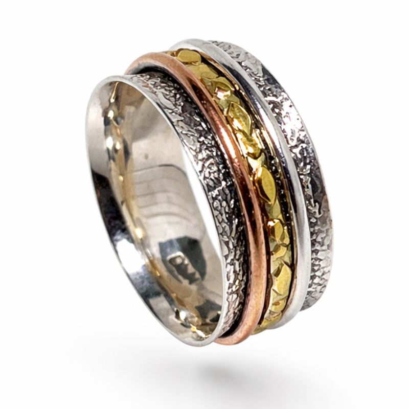 Three Band Spinner Ring